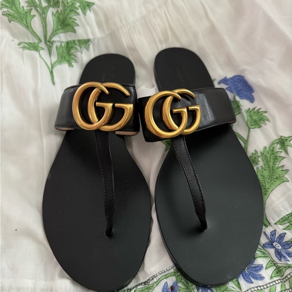 Gucci Marmont Black Sandals 39 - Picture 11 of 11